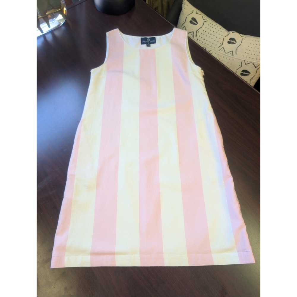 Kiel James Patrick XS Cabana Dress In Pink/White - Picture 3 of 10